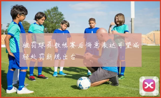 被罚球员教练赛后悔意表达可望减轻处罚新规出台